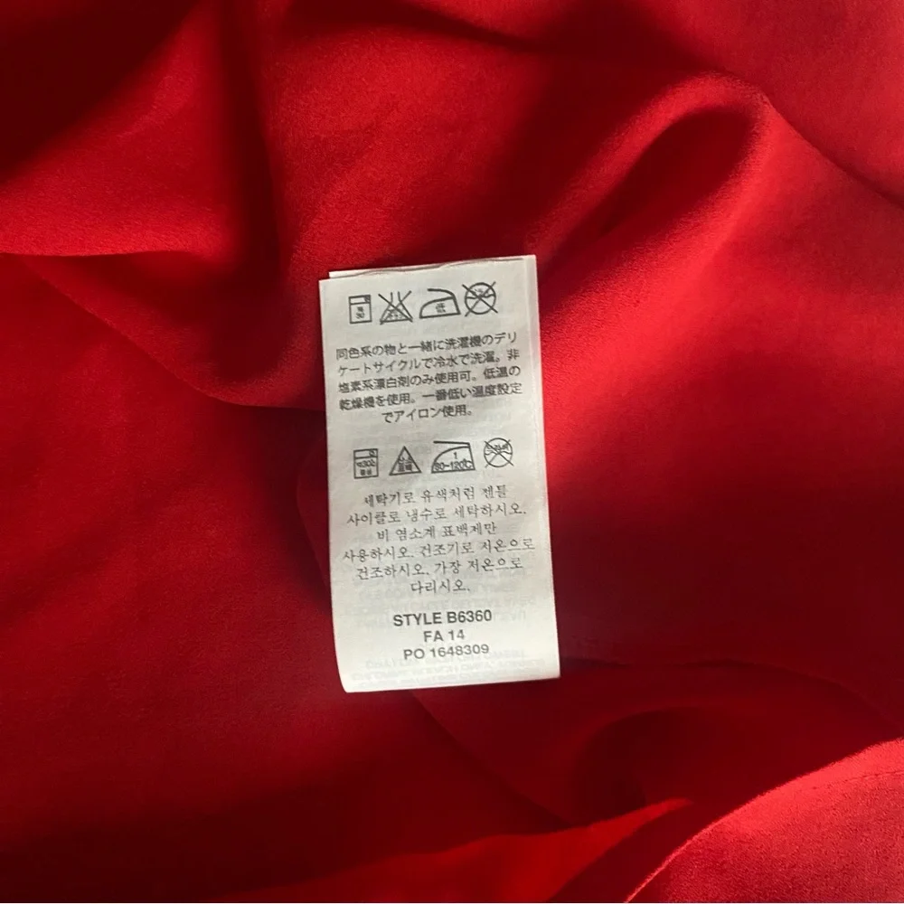 J. Crew red cap sleeve Blouse size 4T